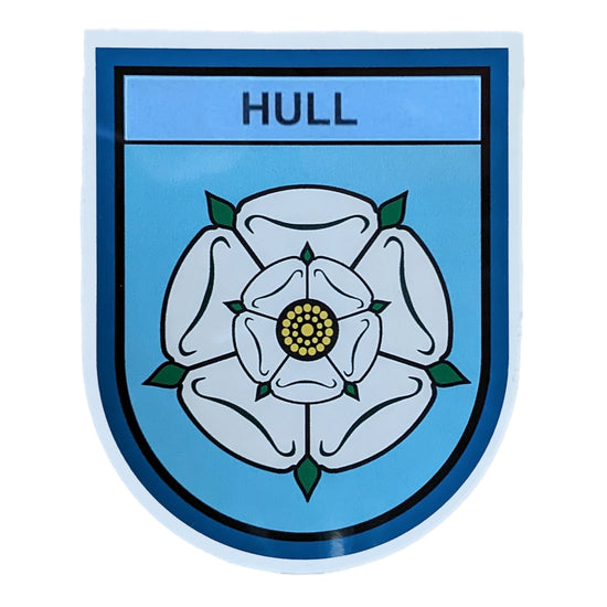 Hull White Rose Sticker - The Great Yorkshire Shop