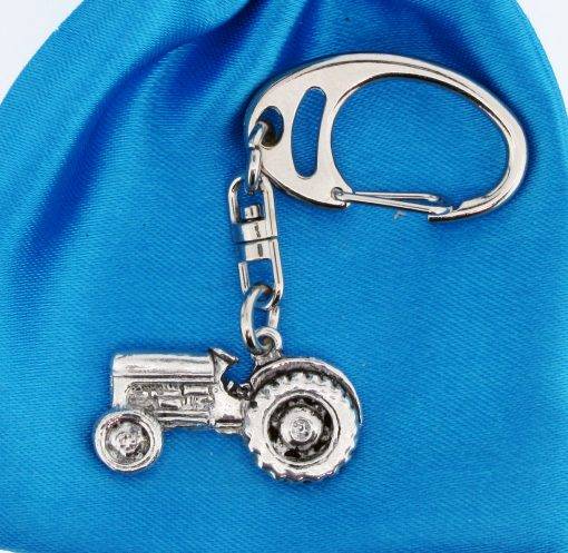 Tractor Pewter Keyring - The Great Yorkshire Shop