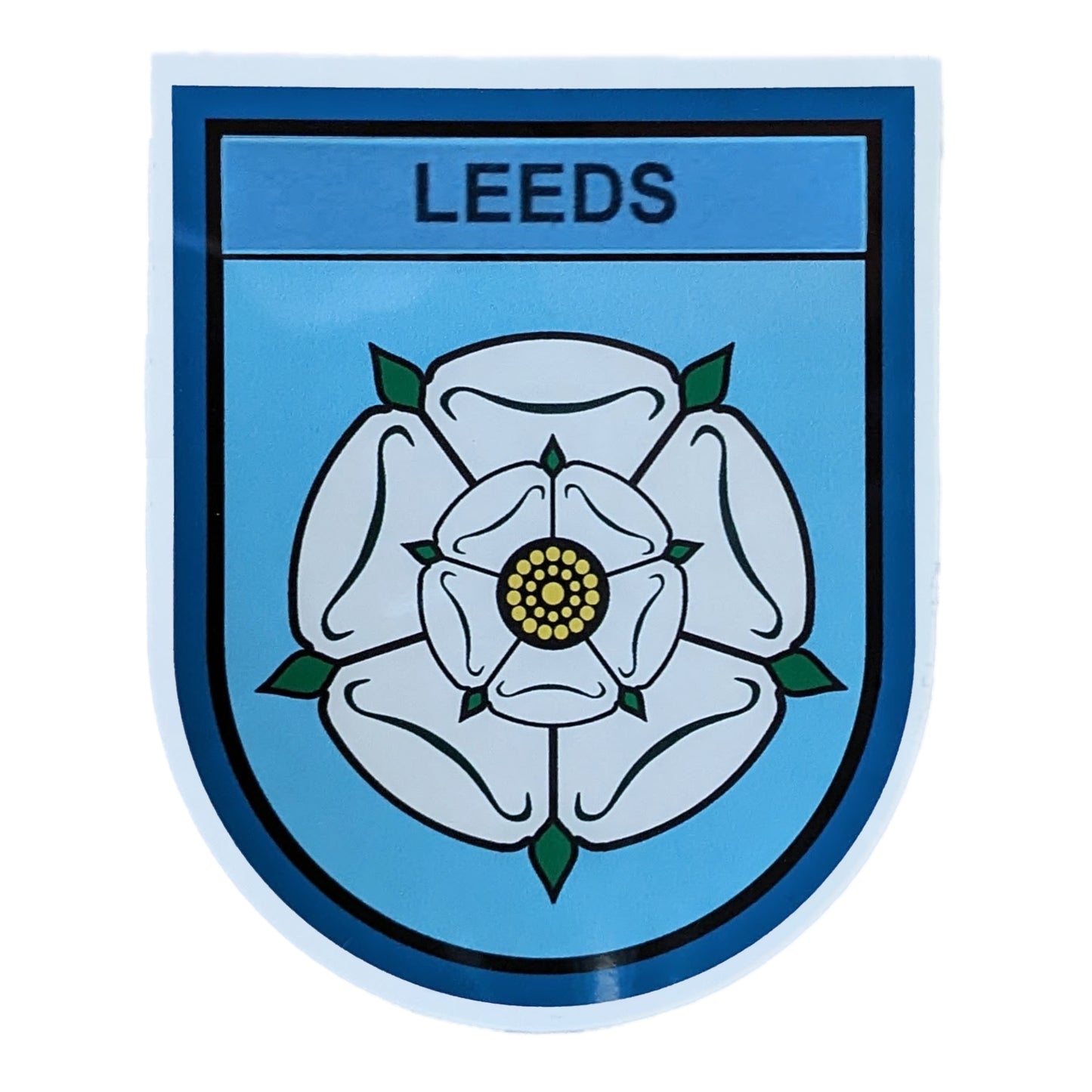 Leeds White Rose Sticker - The Great Yorkshire Shop