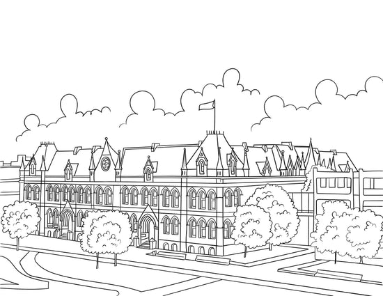 Colour in Middlesbrough A4 Colouring Book