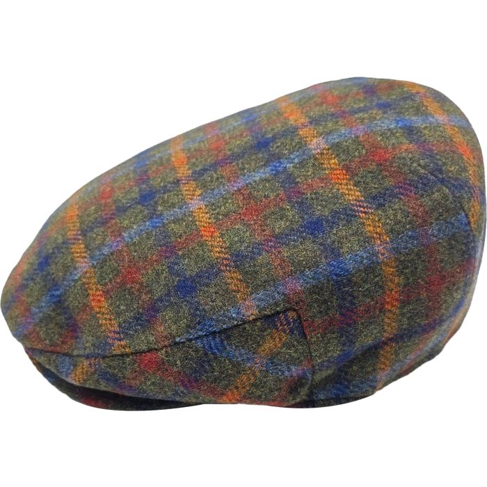 Multi-Coloured Wool Tweed Flat Cap