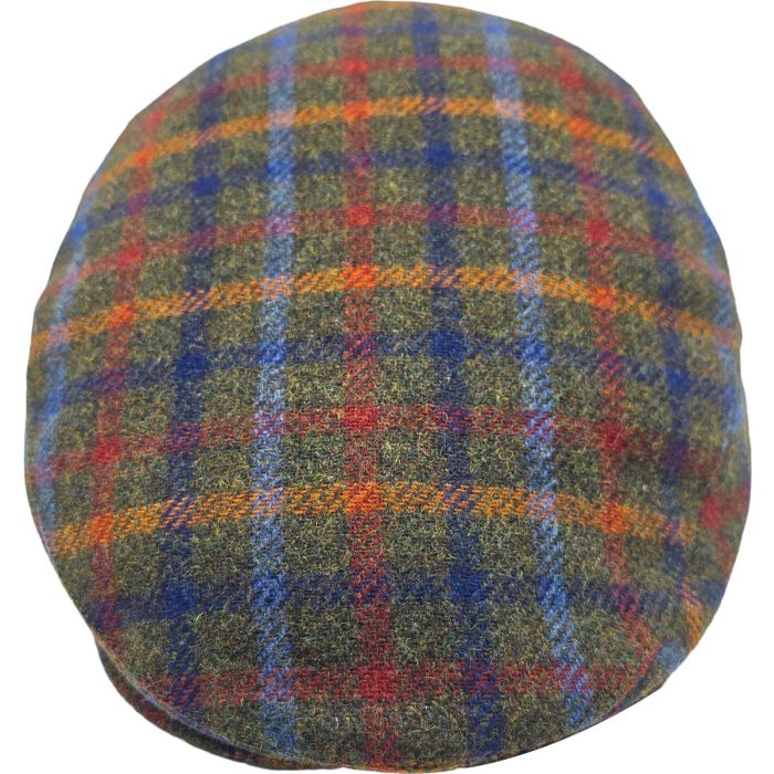 Multi-Coloured Wool Tweed Flat Cap