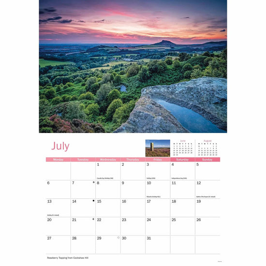 North York Moors 2026 A4 Calendar