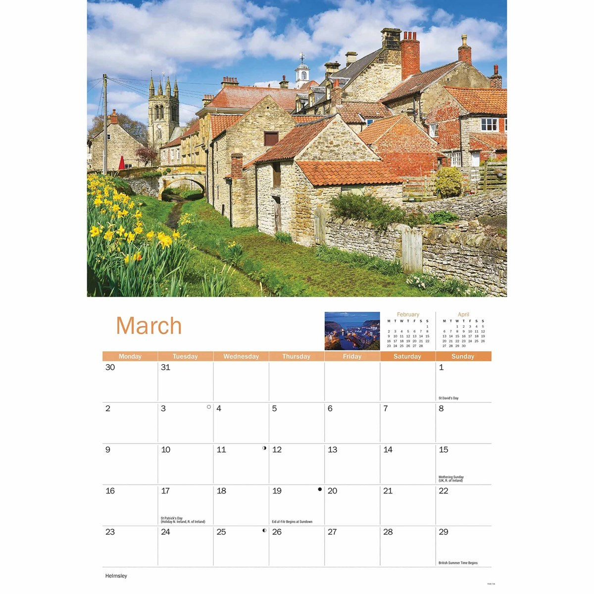 North York Moors 2026 A4 Calendar