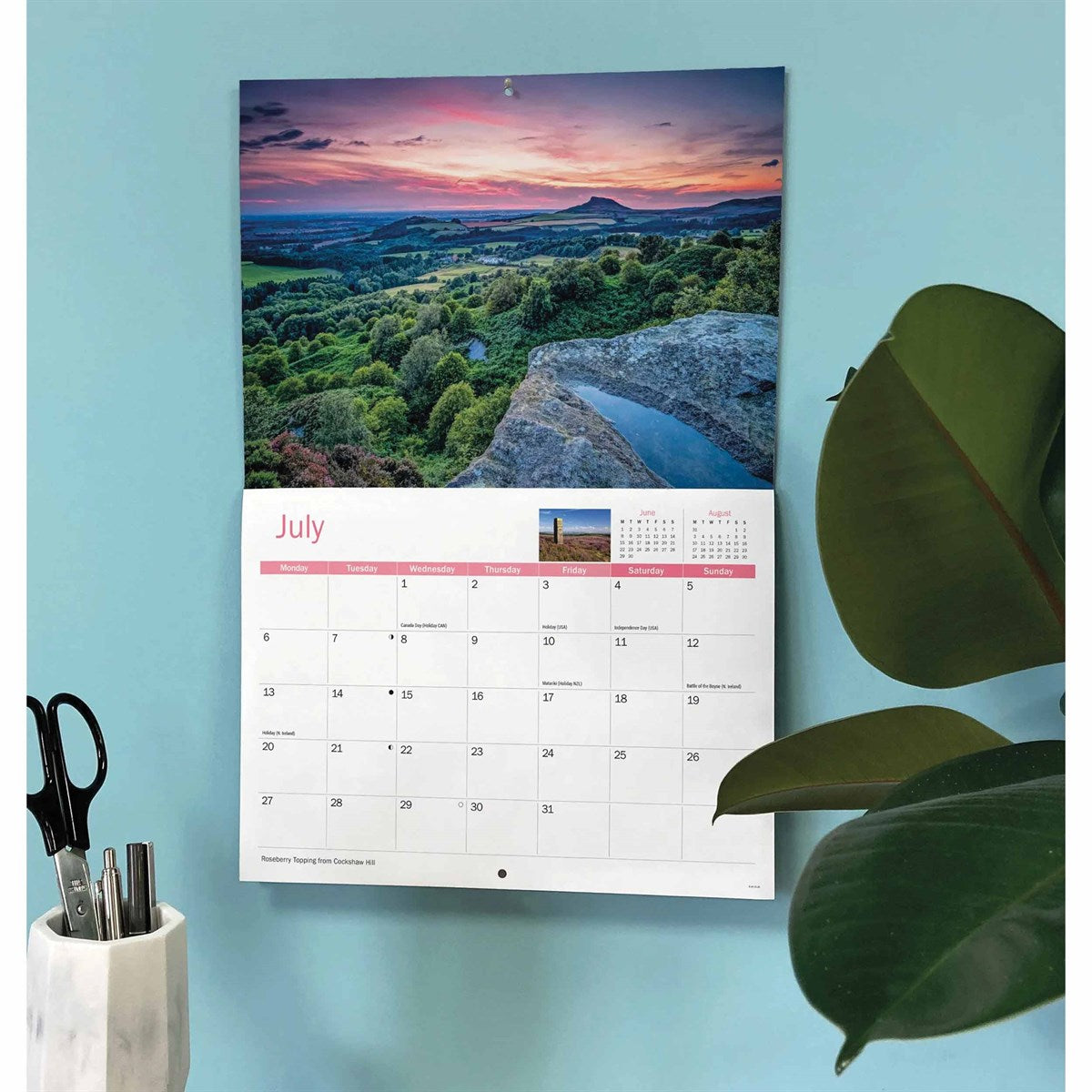 North York Moors 2026 A4 Calendar