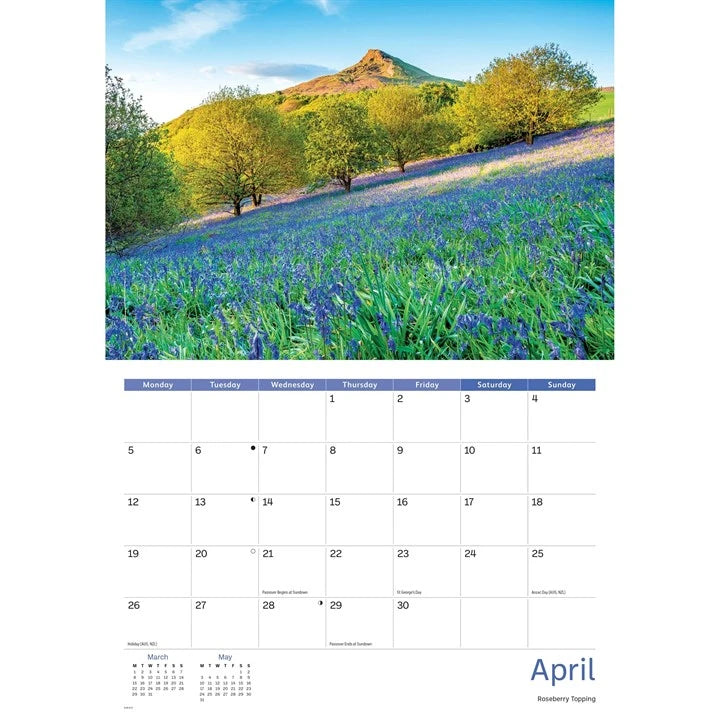 North York Moors 2027 A4 Calendar