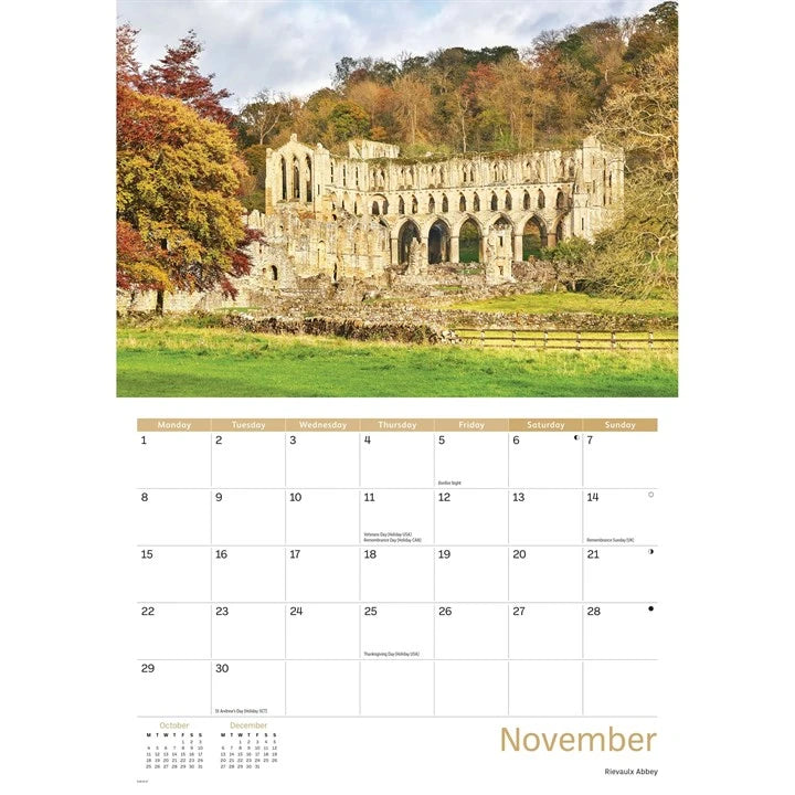 North York Moors 2027 A4 Calendar