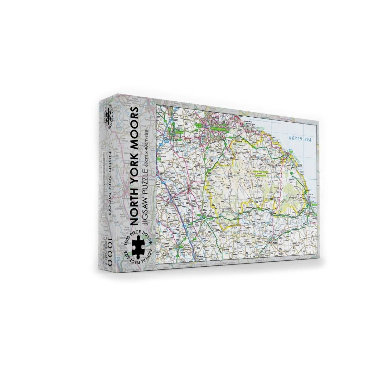 North York Moors Map 1000 Piece Jigsaw Puzzle - The Great Yorkshire Shop