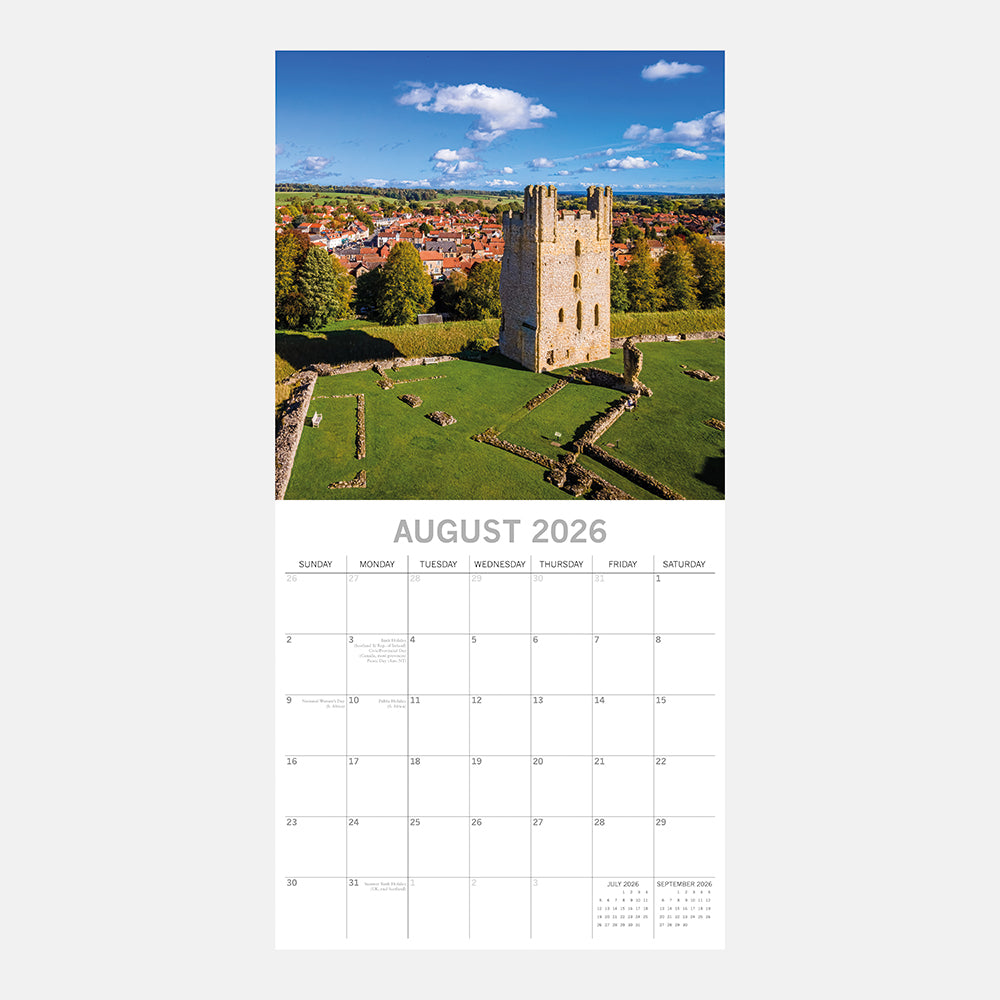 North Yorkshire Moors & Coast 2026 Square Wall Calendar - The Great Yorkshire Shop