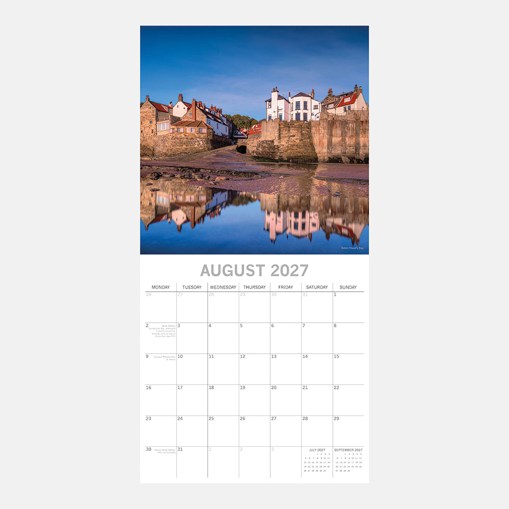 North Yorkshire Moors & Coast 2027 Square Wall Calendar