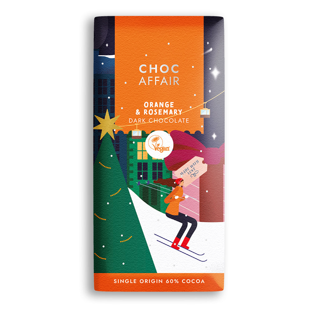 Orange & Rosemary Dark Chocolate Bar - The Great Yorkshire Shop