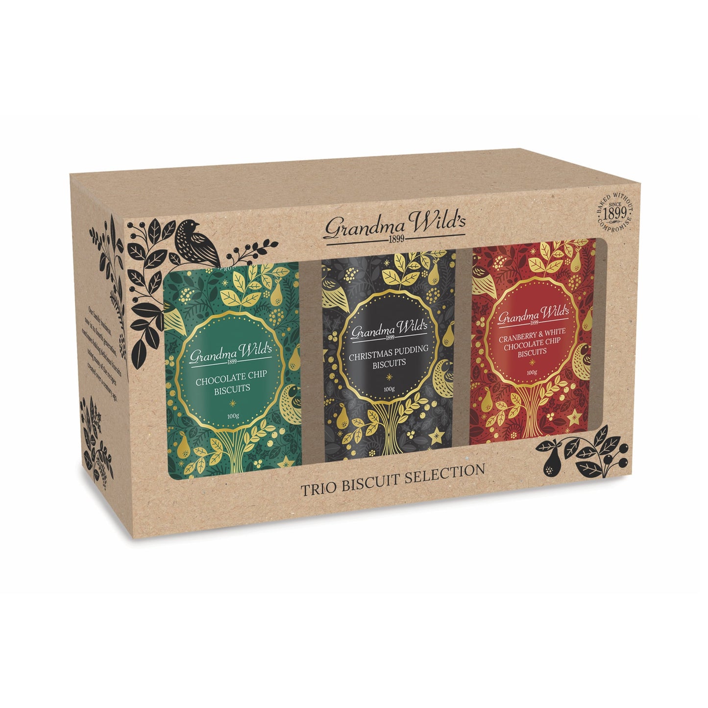 Partridge in a Pear Tree Christmas Biscuit Trio - The Great Yorkshire Shop