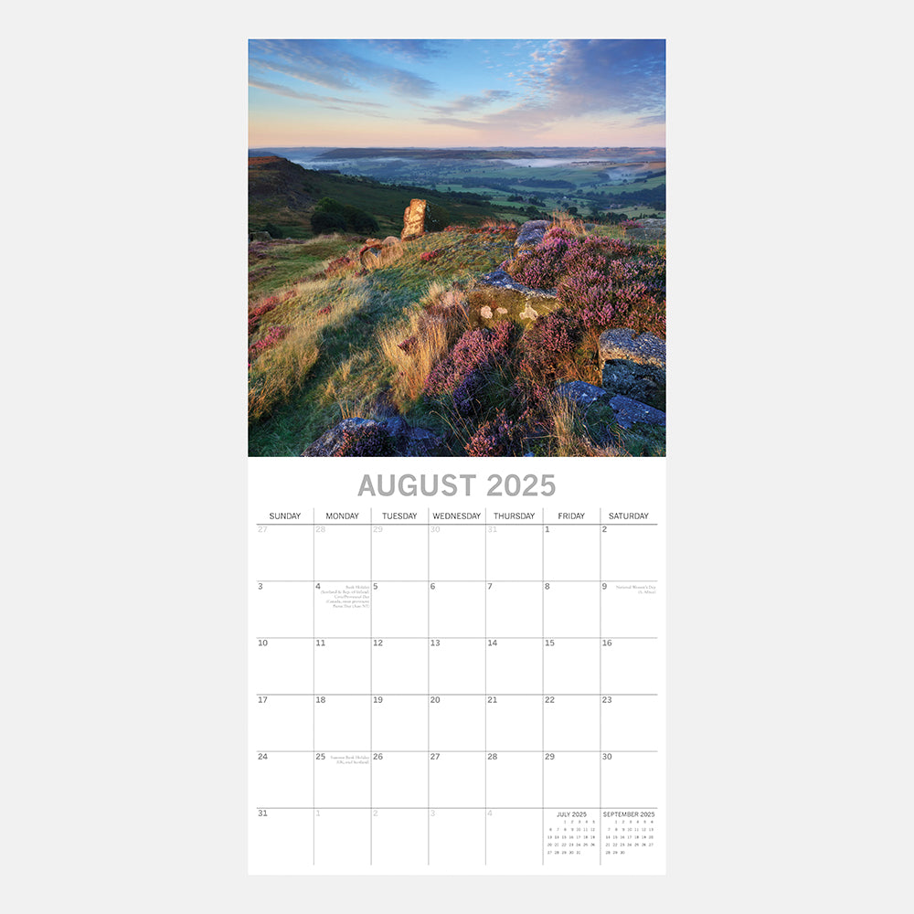 Peak District 2025 Square Wall Calendar