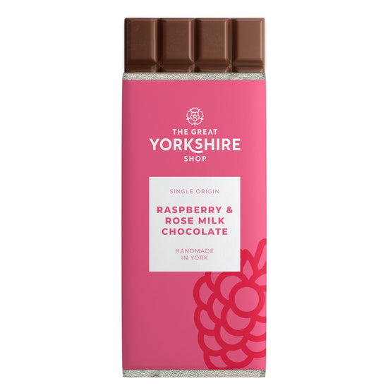 Raspberry & Rose Milk Chocolate Bar