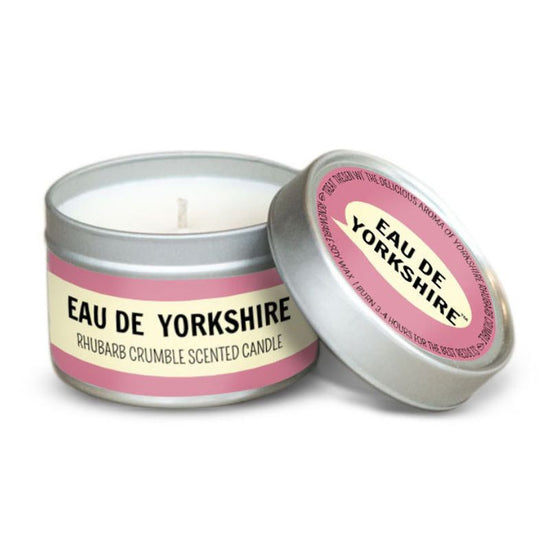 Rhubarb Crumble Eau De Yorkshire Scented Candle - The Great Yorkshire Shop
