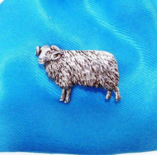 Sheep Pewter Pin Badge - The Great Yorkshire Shop