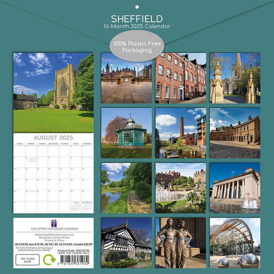 Sheffield 2025 Square Wall Calendar