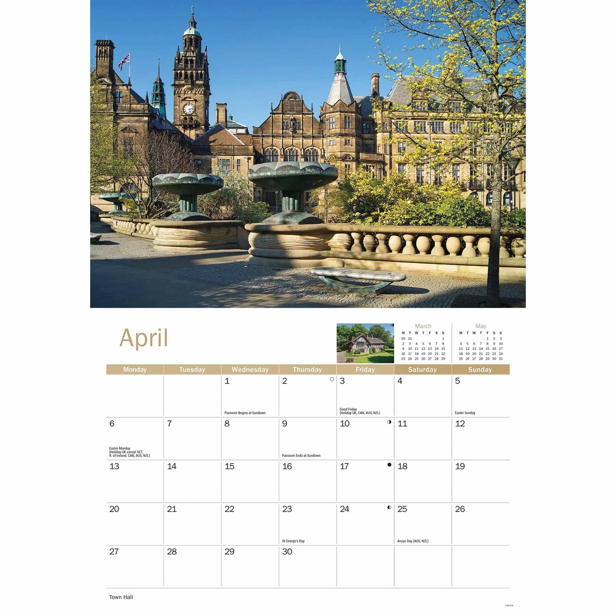 Sheffield 2026 A4 Calendar