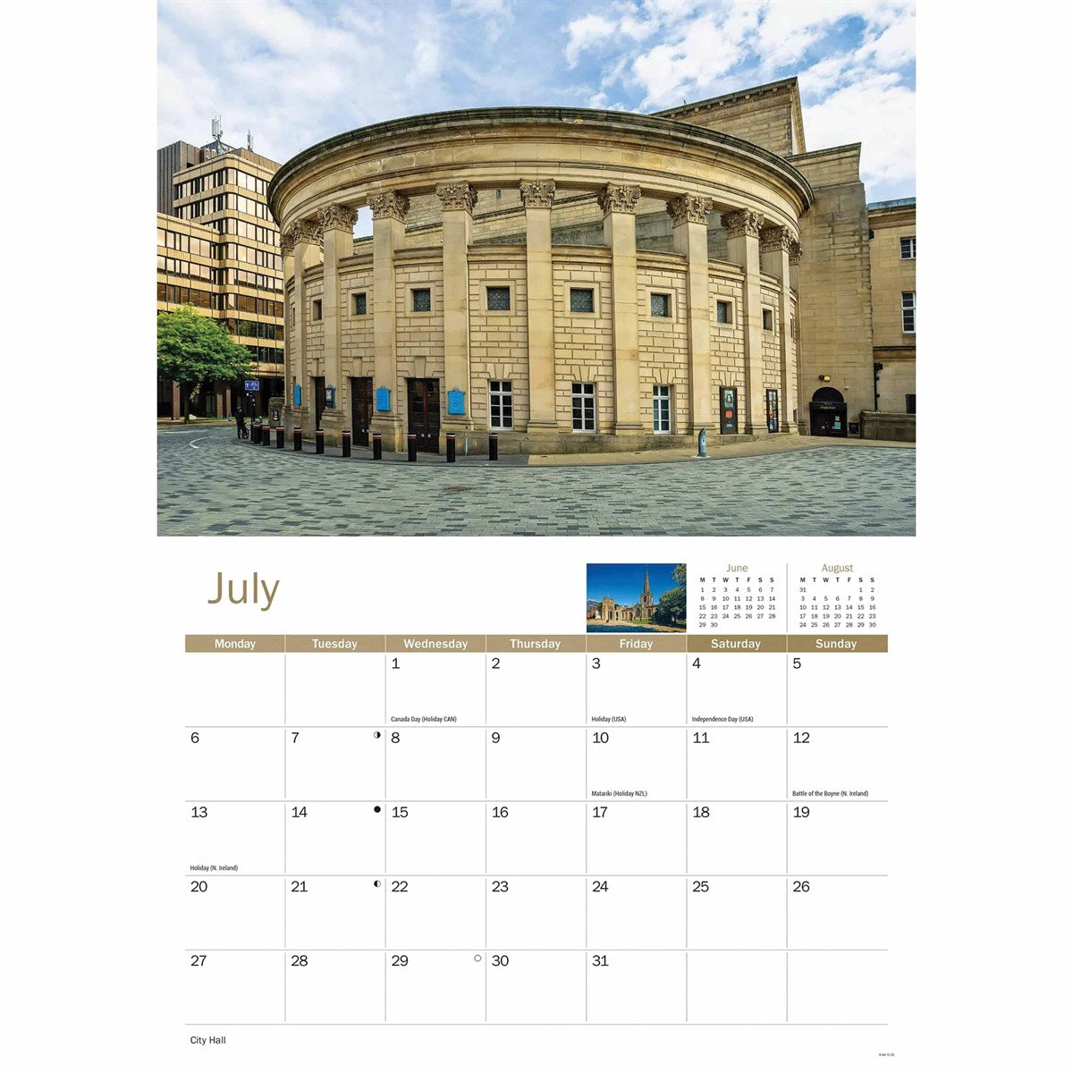 Sheffield 2026 A4 Calendar