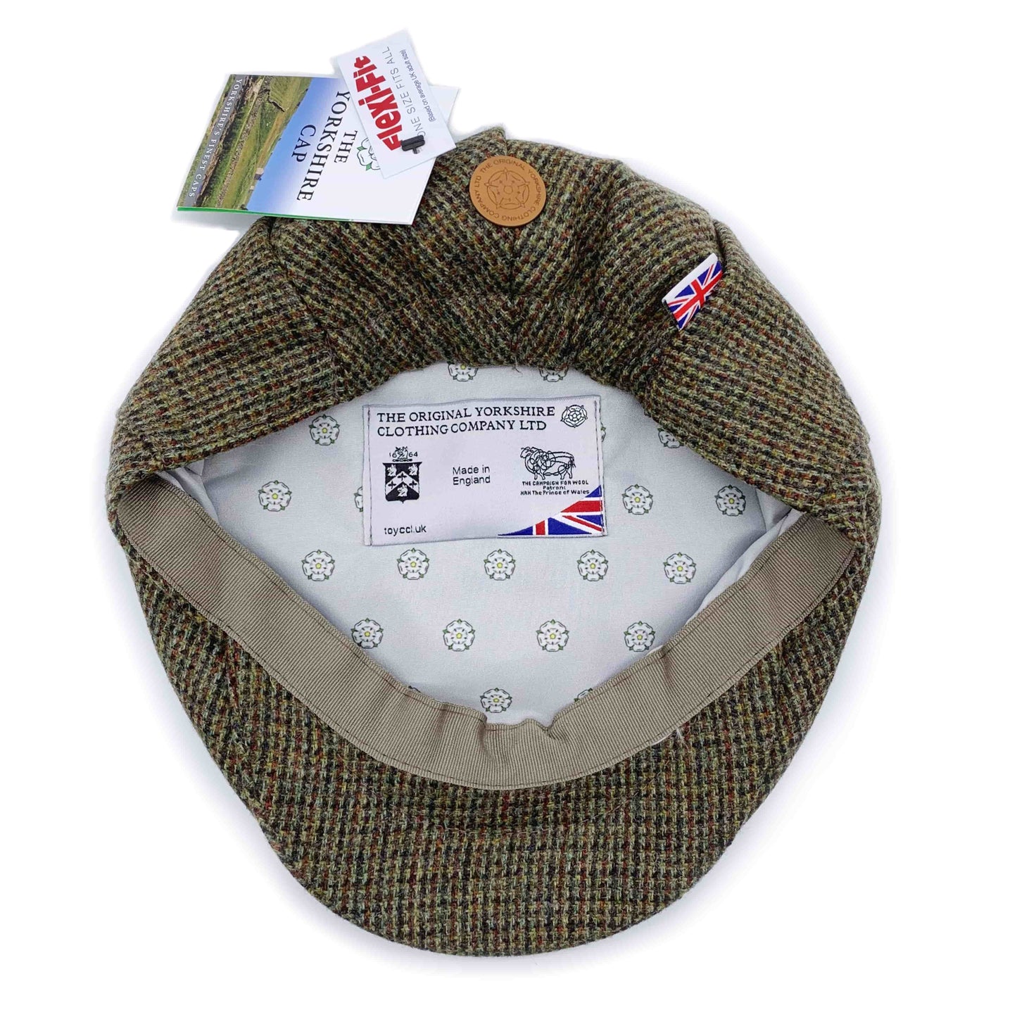 The Yorkshire Burnsall Traditional Wool Flat Cap - The Great Yorkshire Shop