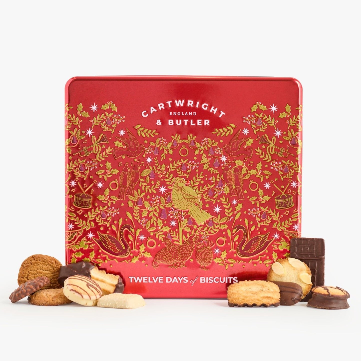 12 Days of Christmas Biscuit Selection in Gift Tin