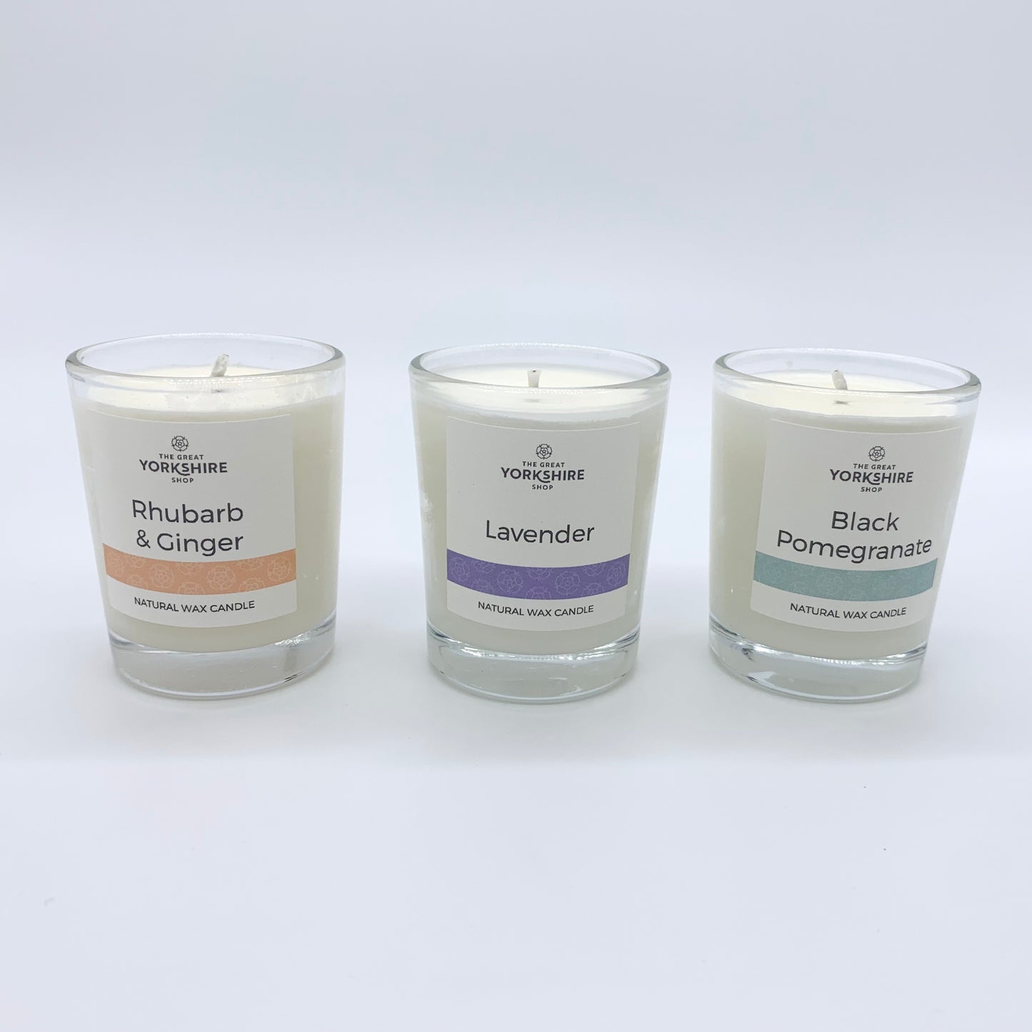 Trio of Votives Natural Wax Candle Gift Pack - The Great Yorkshire Shop