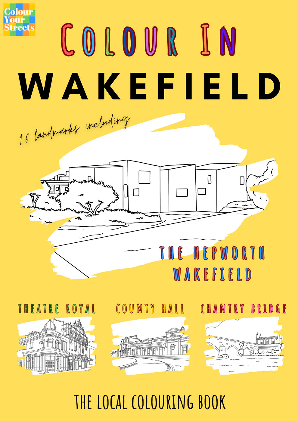 Colour in Wakefield A4 Colouring Book