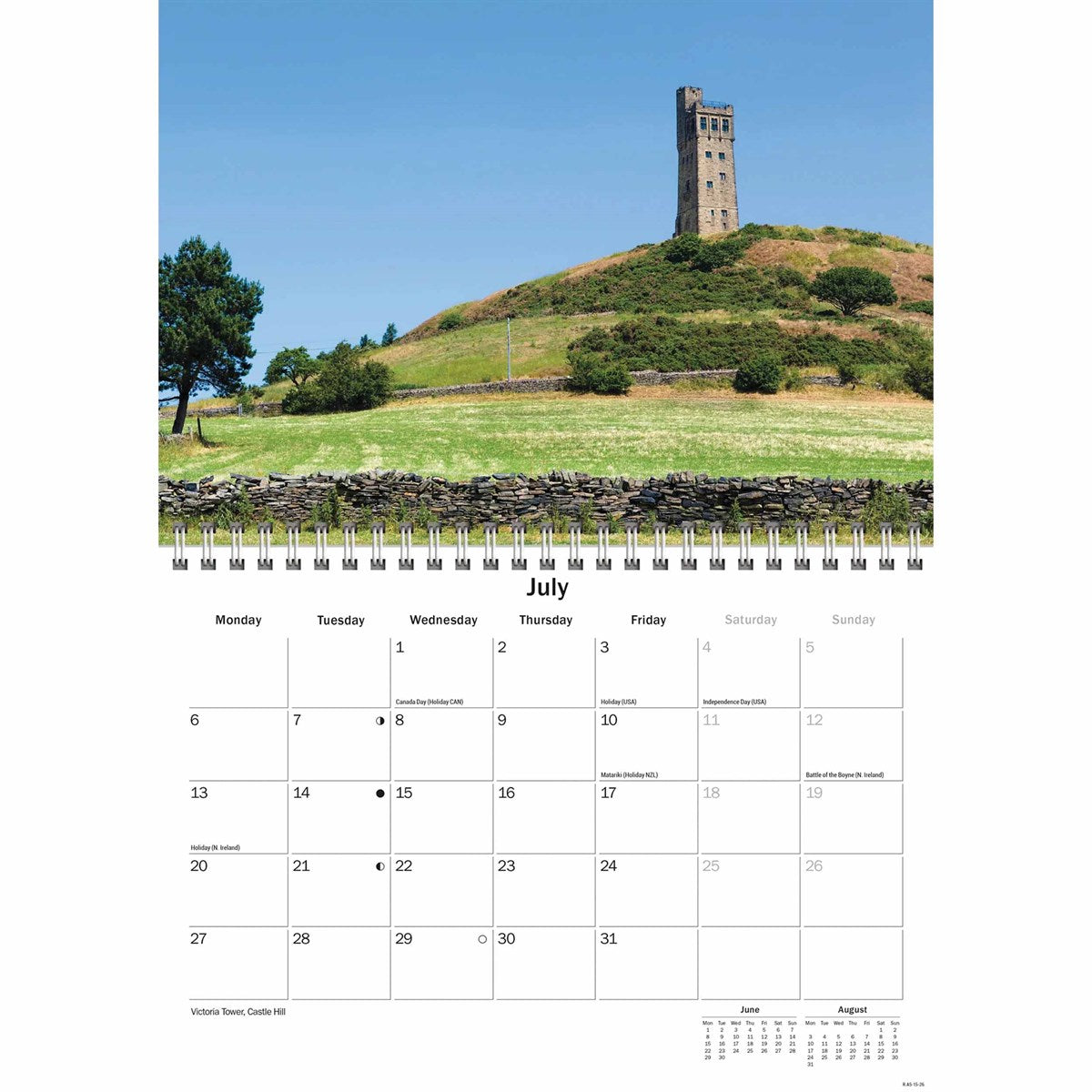 West Yorkshire 2026 A4 Calendar