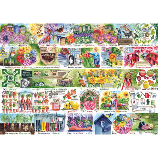 Wheelbarrows & Wellies 1000 Piece Jigsaw Puzzle - The Great Yorkshire Shop