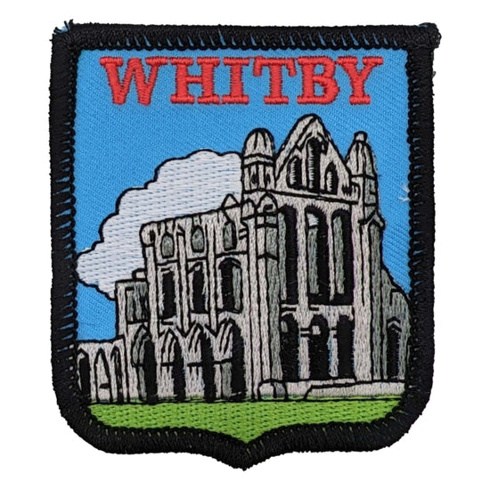 Whitby Abbey Embroidered Patch Badge - The Great Yorkshire Shop