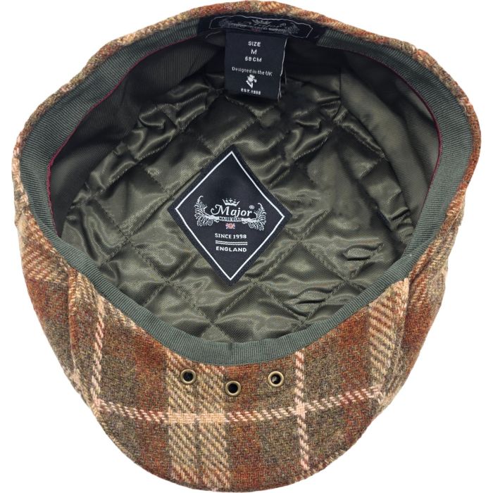 Wool Check Flat Cap