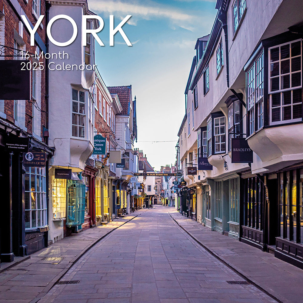 York 2025 Square Wall Calendar