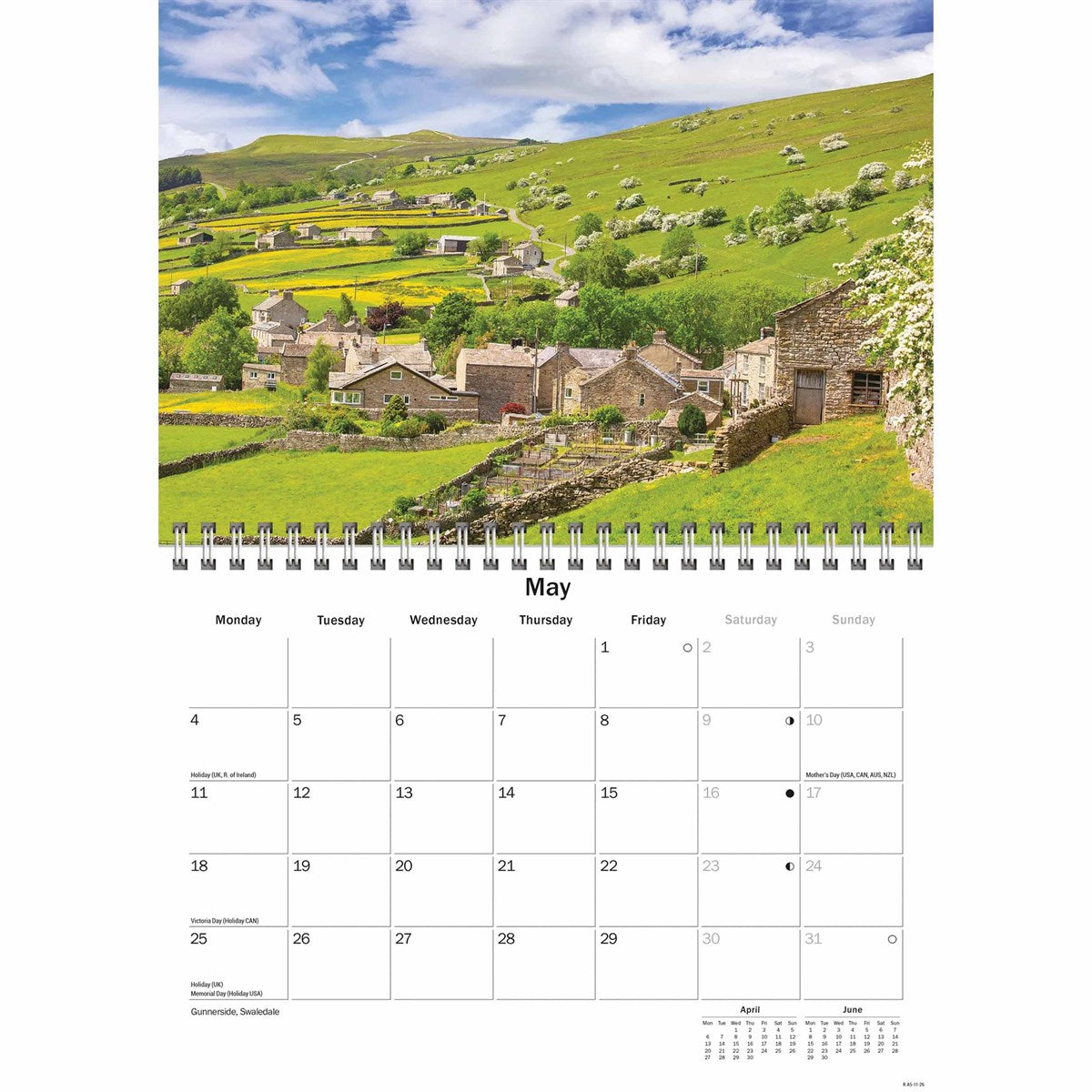 Yorkshire 2026 A5 Calendar - The Great Yorkshire Shop