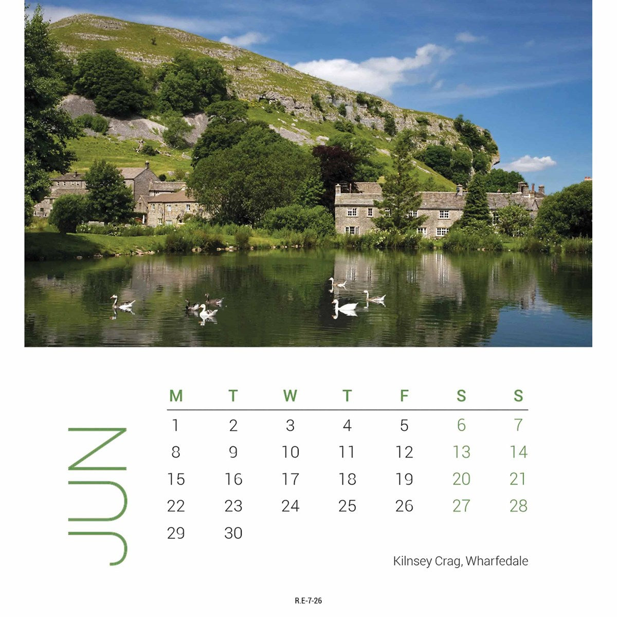 Yorkshire 2026 Mini Easel Calendar - The Great Yorkshire Shop