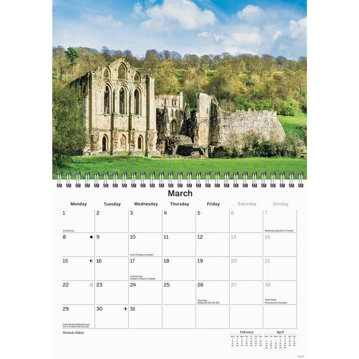 Yorkshire 2027 A5 Calendar