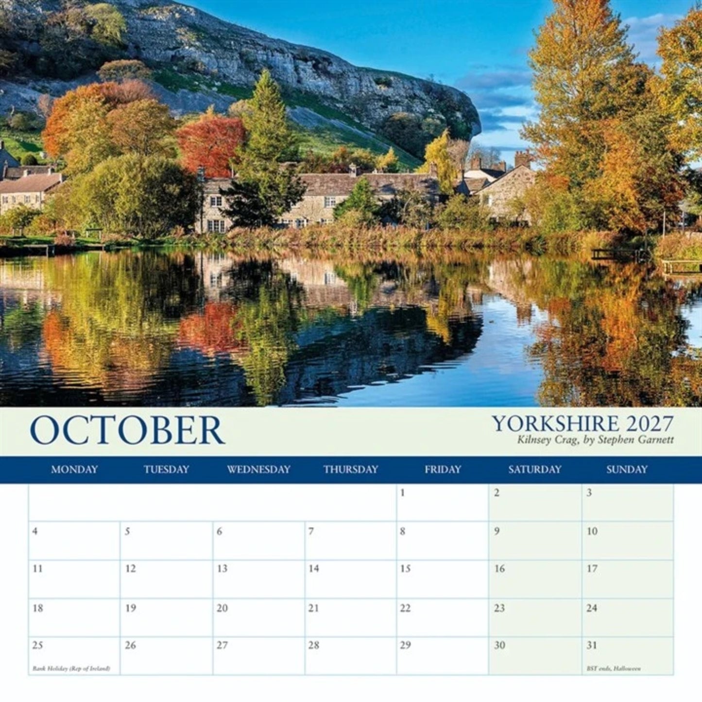 Yorkshire 2027 Calendar
