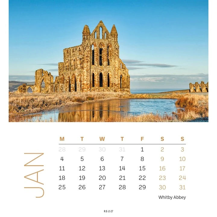 Yorkshire 2027 Mini Easel Calendar