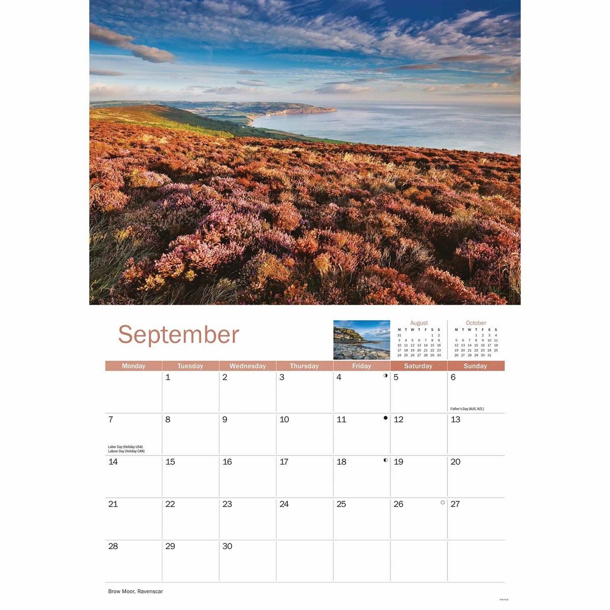 Yorkshire Coast 2026 A4 Calendar - The Great Yorkshire Shop