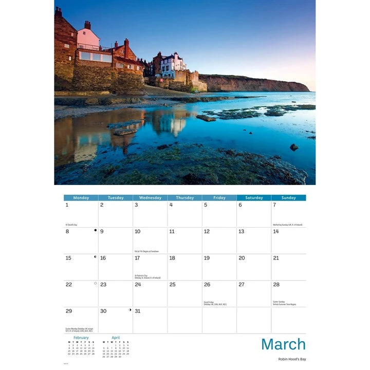 Yorkshire Coast 2027 A4 Calendar