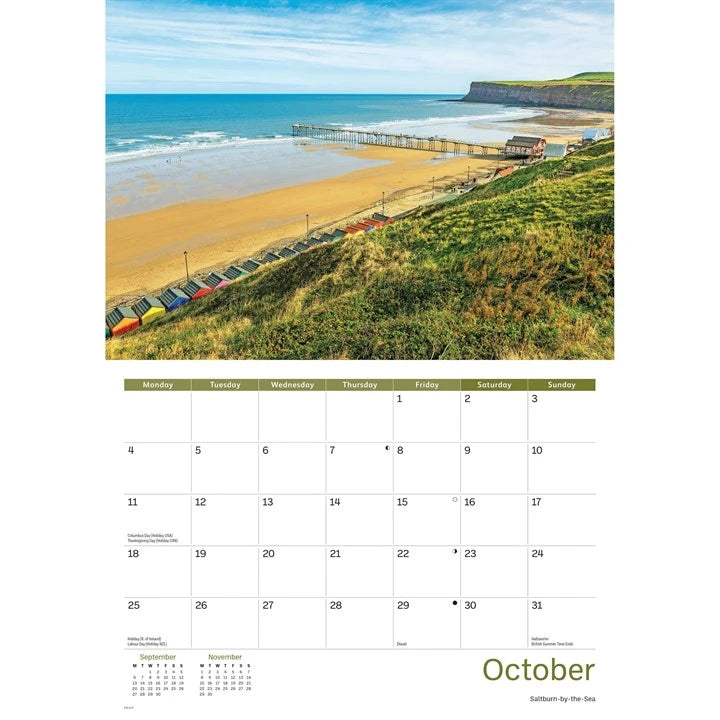 Yorkshire Coast 2027 A4 Calendar