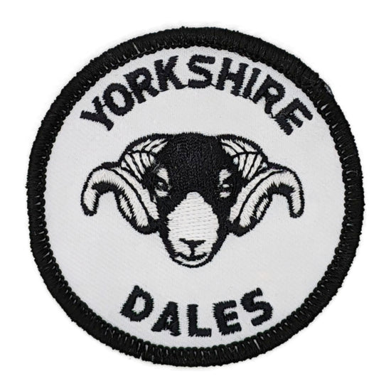 Yorkshire Dales Round Embroidered Patch Badge - The Great Yorkshire Shop