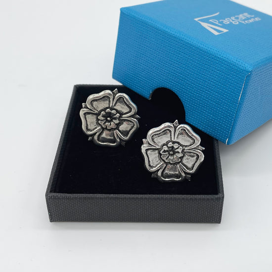 Yorkshire Rose Pewter Cufflinks - The Great Yorkshire Shop