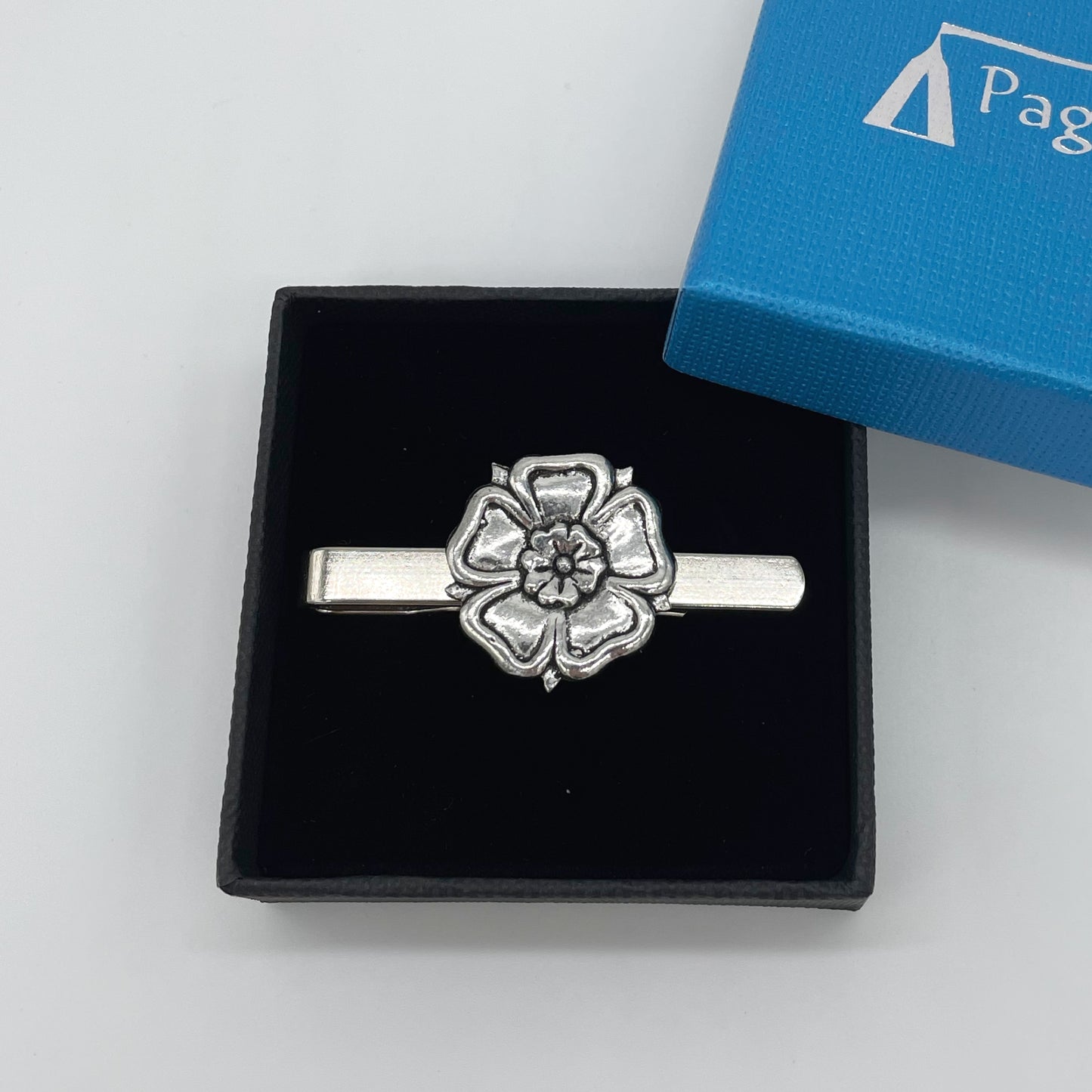 Yorkshire Rose Pewter Tie Clip - The Great Yorkshire Shop