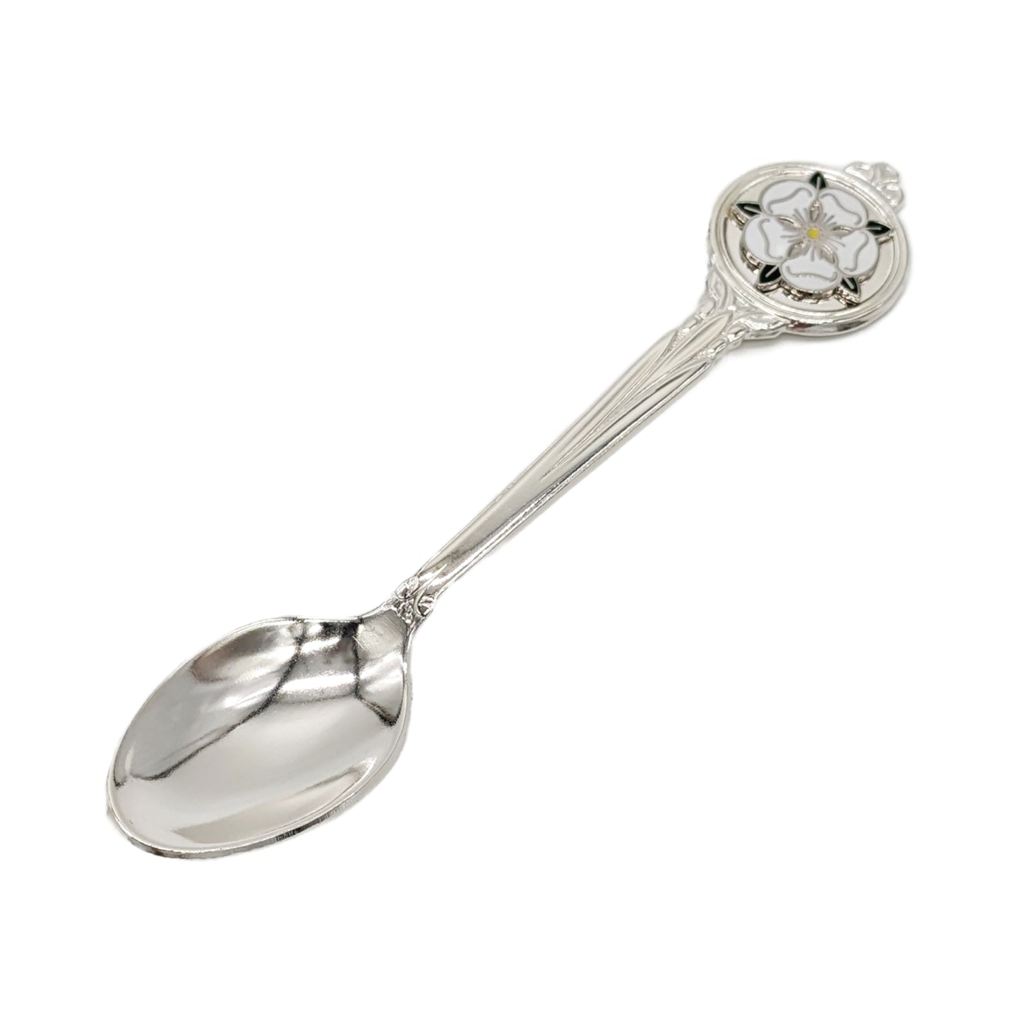 Traditional Yorkshire Rose Silver Plated Collectors Spoon - The Great Yorkshire Shop