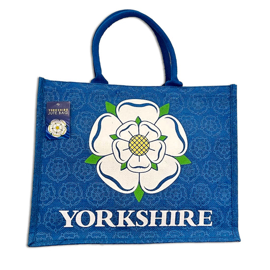 Yorkshire Rose Jute Shopper Bag - The Great Yorkshire Shop