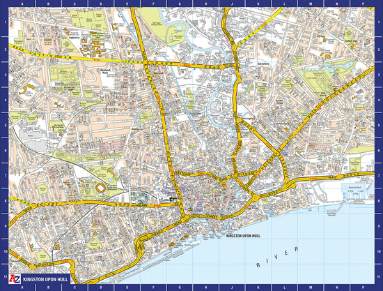 A-Z Map of Kingston-Upon-Hull 1000 Piece Jigsaw Puzzle