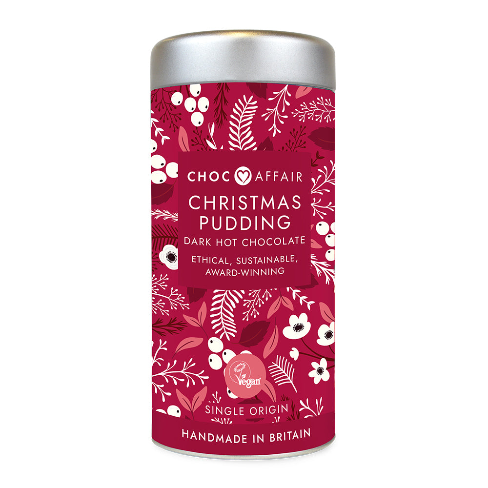 Load image into Gallery viewer, Christmas Pudding Dark Hot Chocolate Tin - The Great Yorkshire Shop
