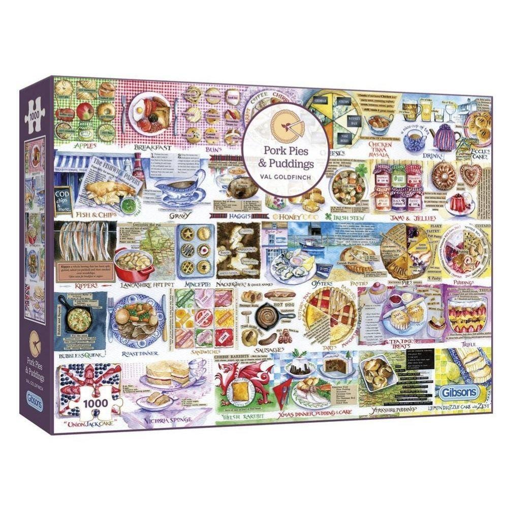 Pork Pies & Puddings 1000 Piece Jigsaw Puzzle