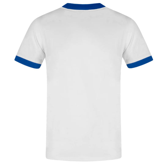 Leeds United White Rose Retro Crew Neck T-Shirt