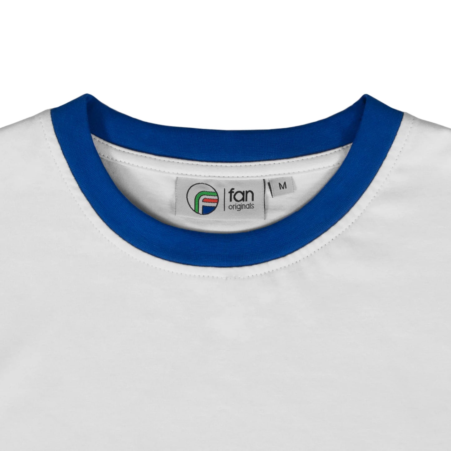 Leeds United White Rose Retro Crew Neck T-Shirt